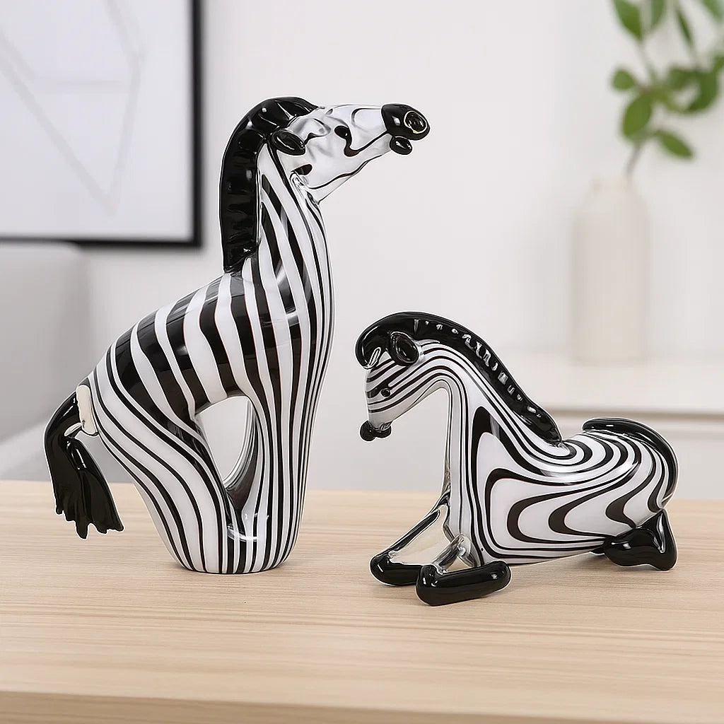 Crystal Zebra Decor