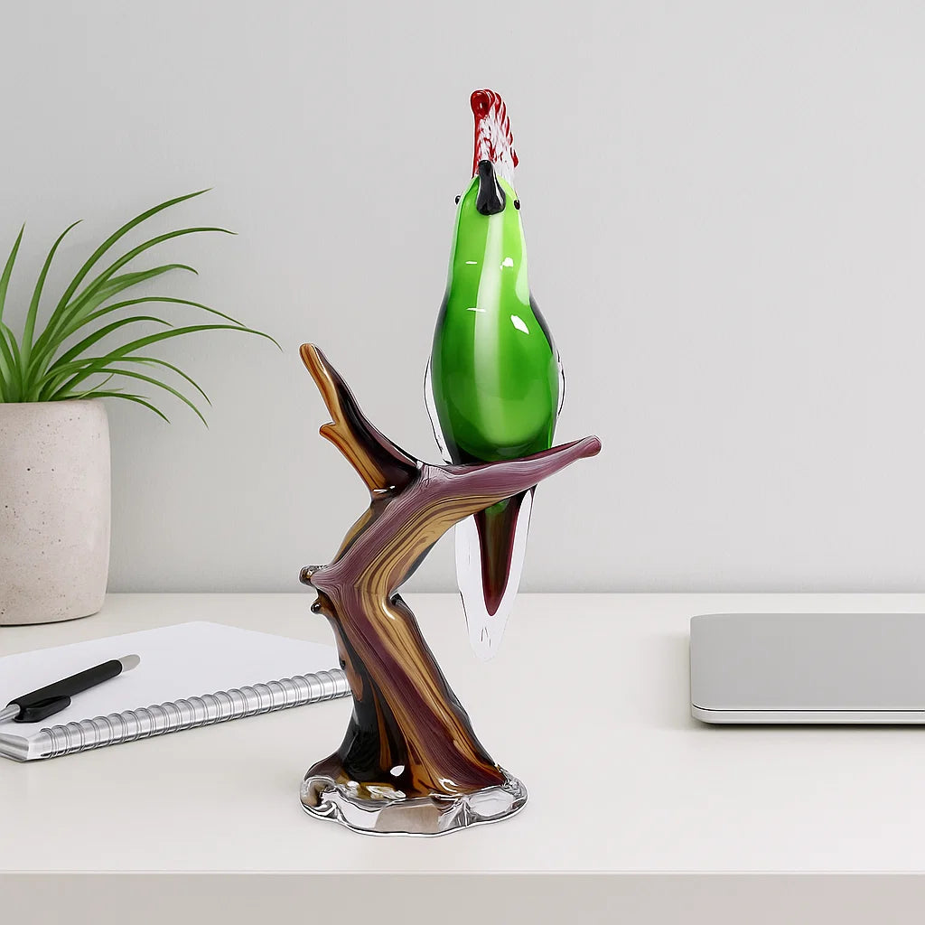 Crystal Cockatoo Parrot Decor