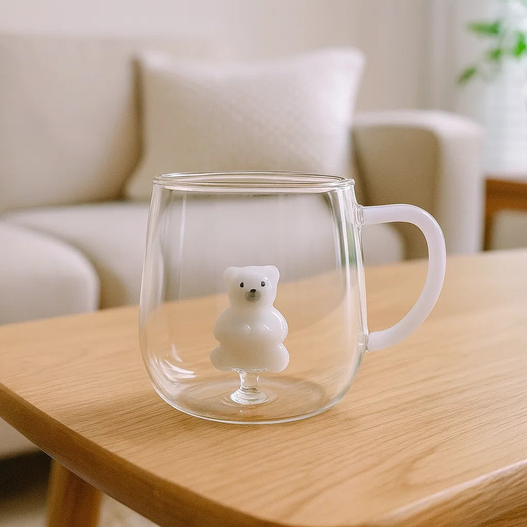 Teddy Inside Coffee Mug - Set Of 2