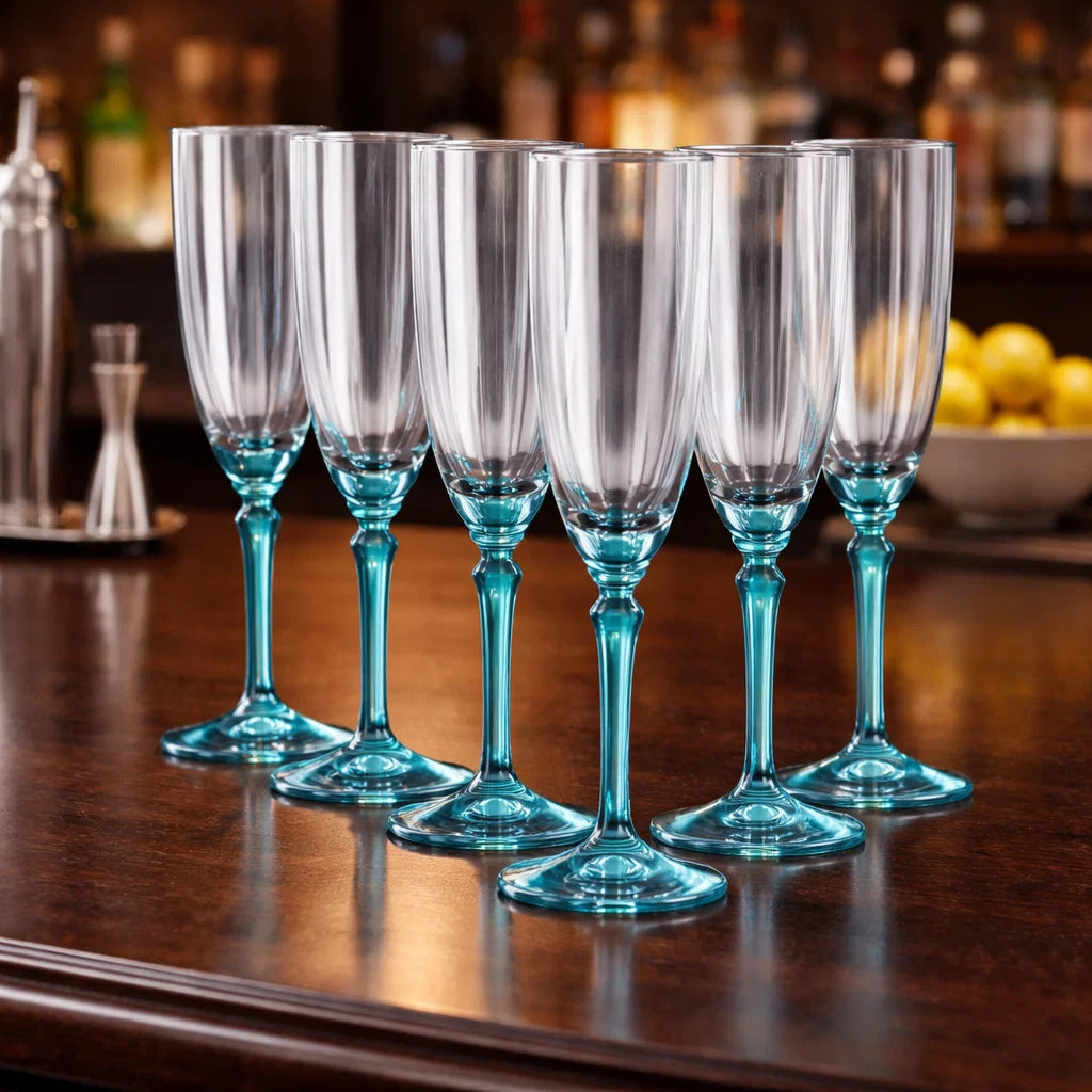 Made in italy - florian Prosecco  crystal glass - set of 2