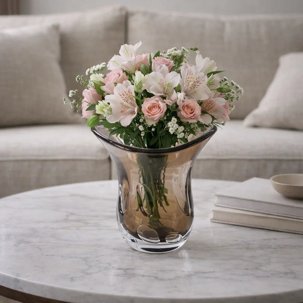 CRYSTAL Luminous Facet Vase