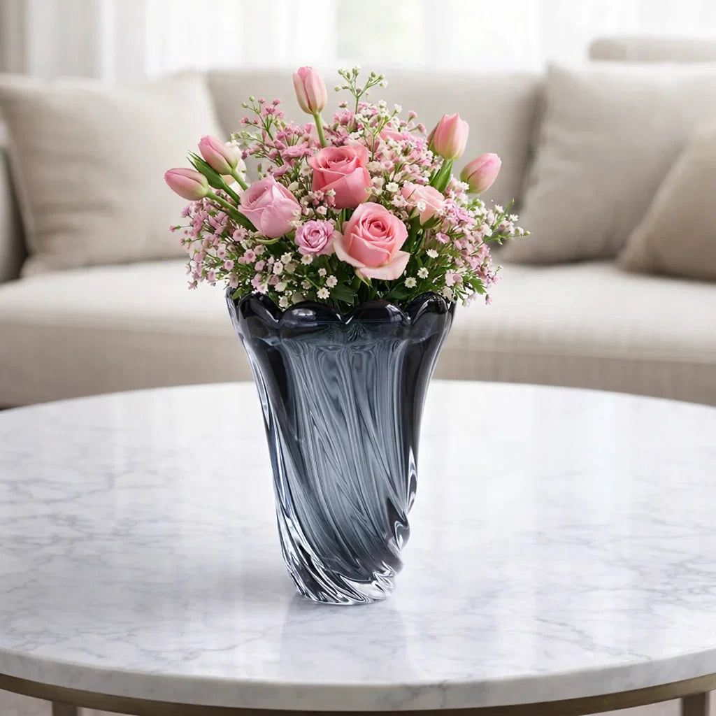 CRYSTAL Opulent Clear Vase