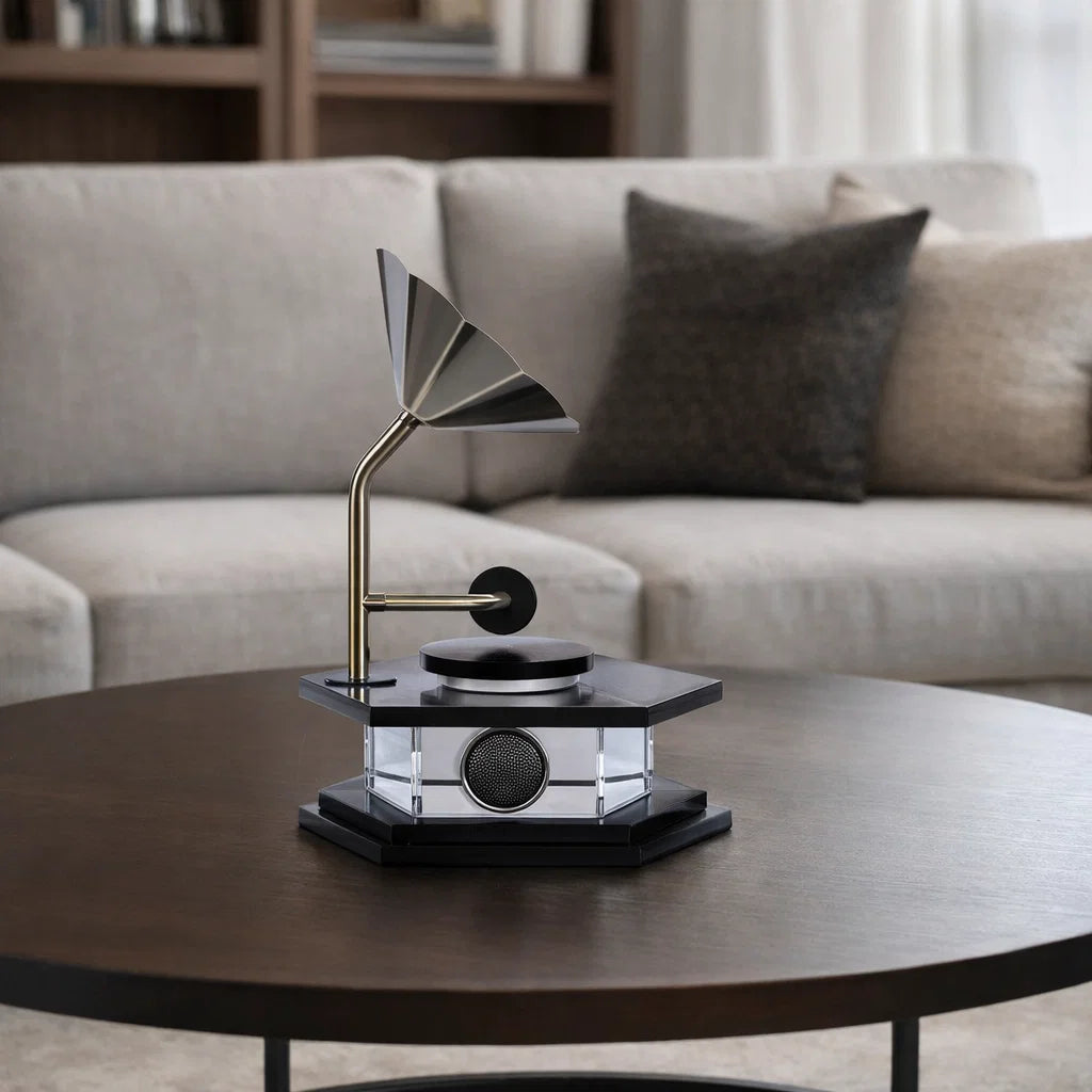 Royal Crystal Gramophone Showpiece