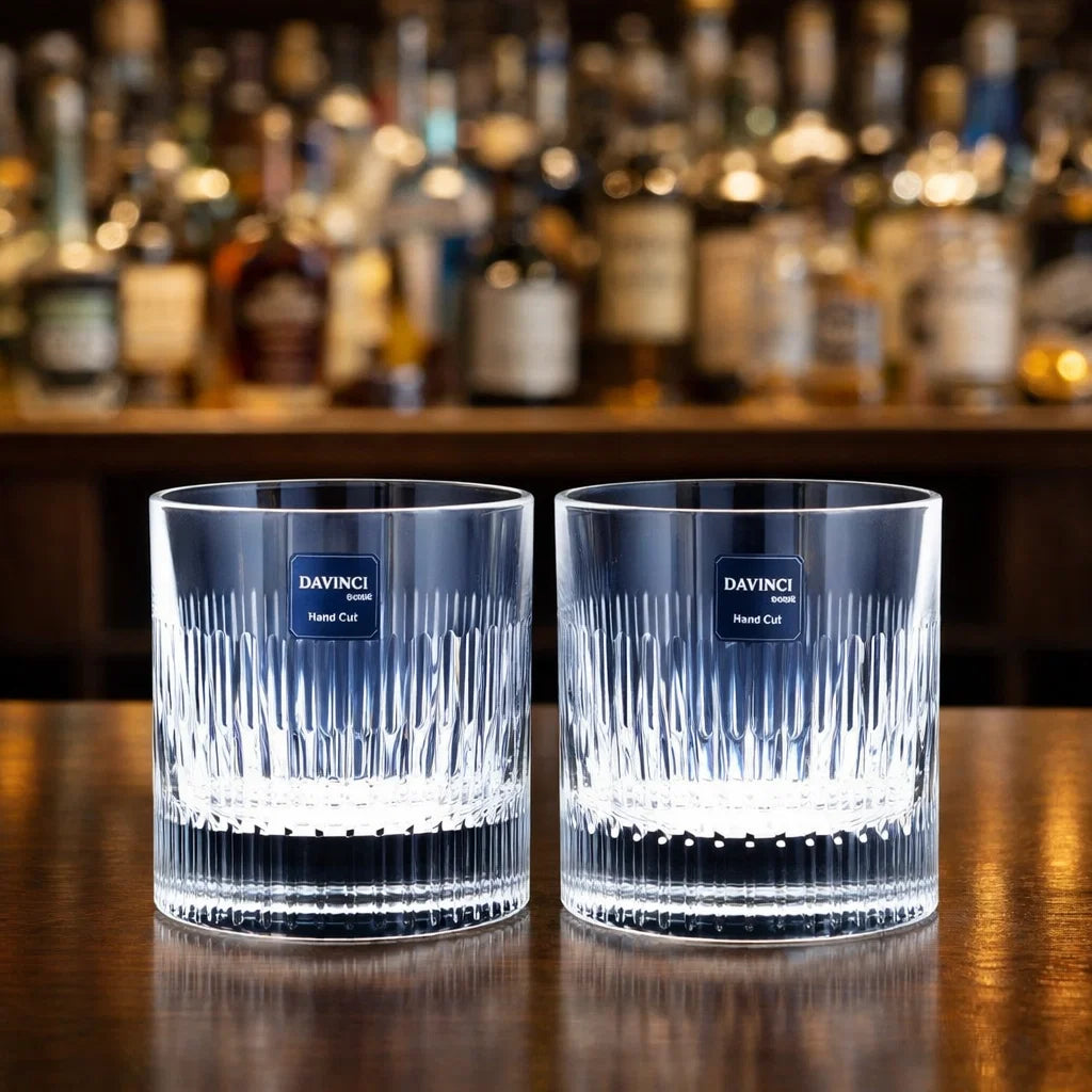 Da Vinci Hand-Cut Crystal Whiskey Glass – Set of 2