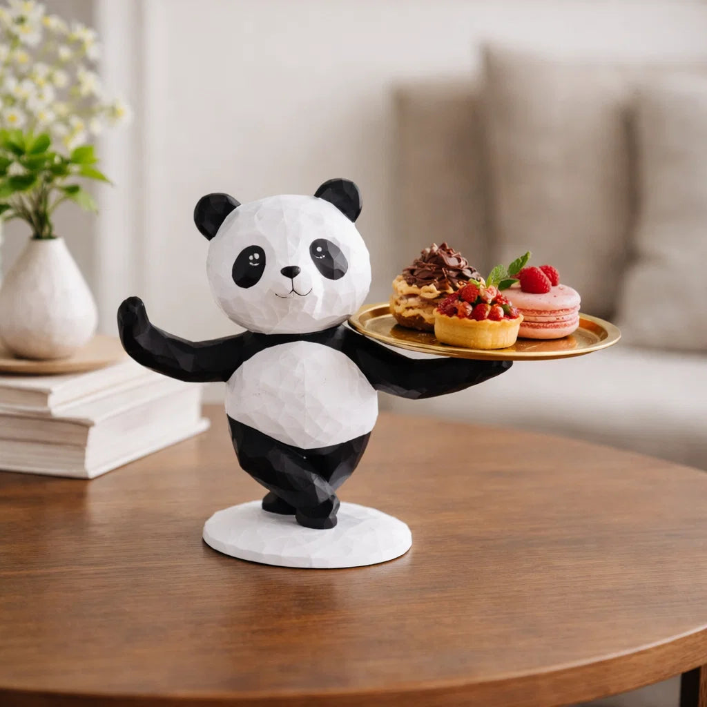 Playful Panda Accent Decor Piece
