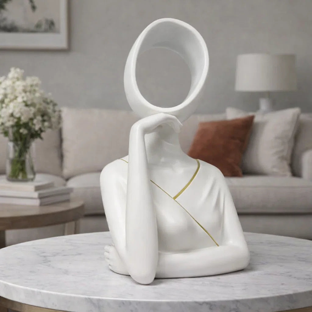 Abstract Thinking Lady Decor