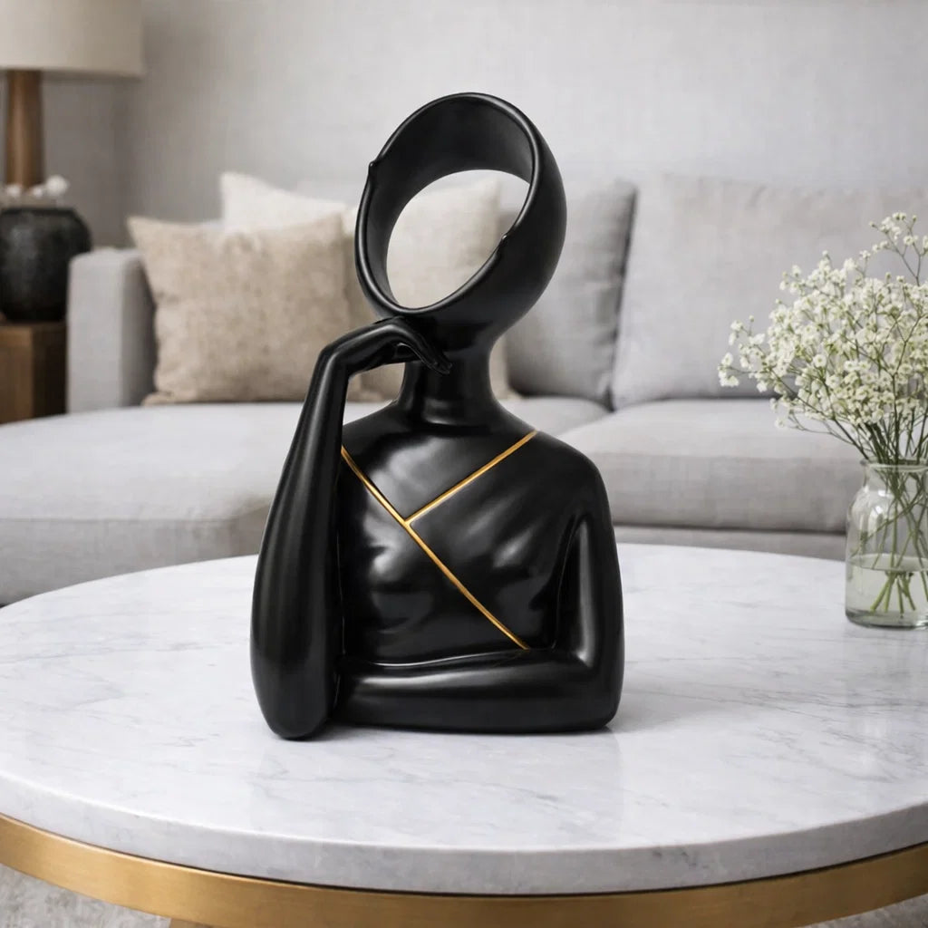 Abstract Thinking Lady Decor
