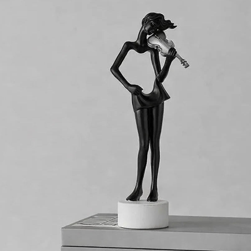 Guitar Playing Girl Sculpture