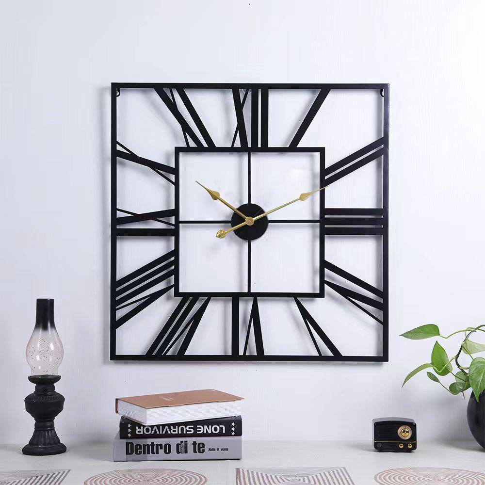 Blocky Wall Clock - Smokey Cocktail