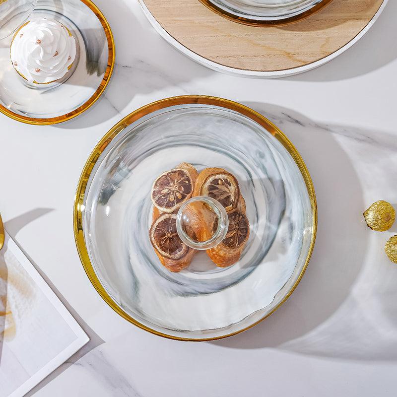 Plate with glass dome price | GLAZE MARBLE CERAMIC PLATE WITH GLASS DOME