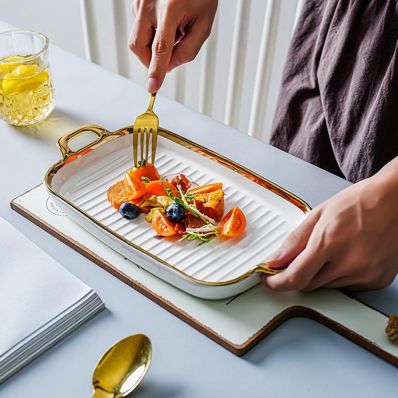 plates for snacks | GRILL CERAMIC PLATE