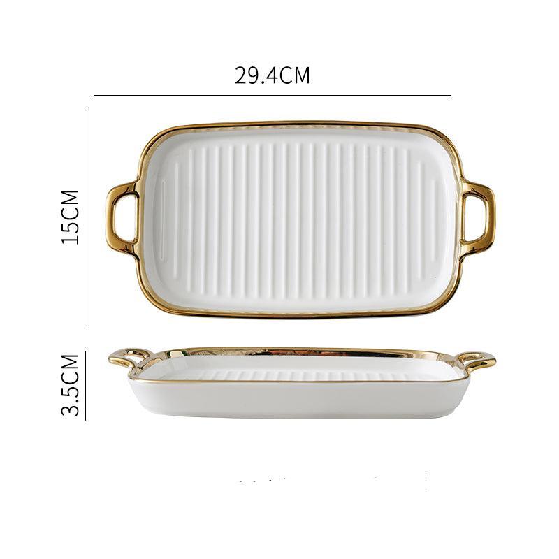 plates for snacks | GRILL CERAMIC PLATE