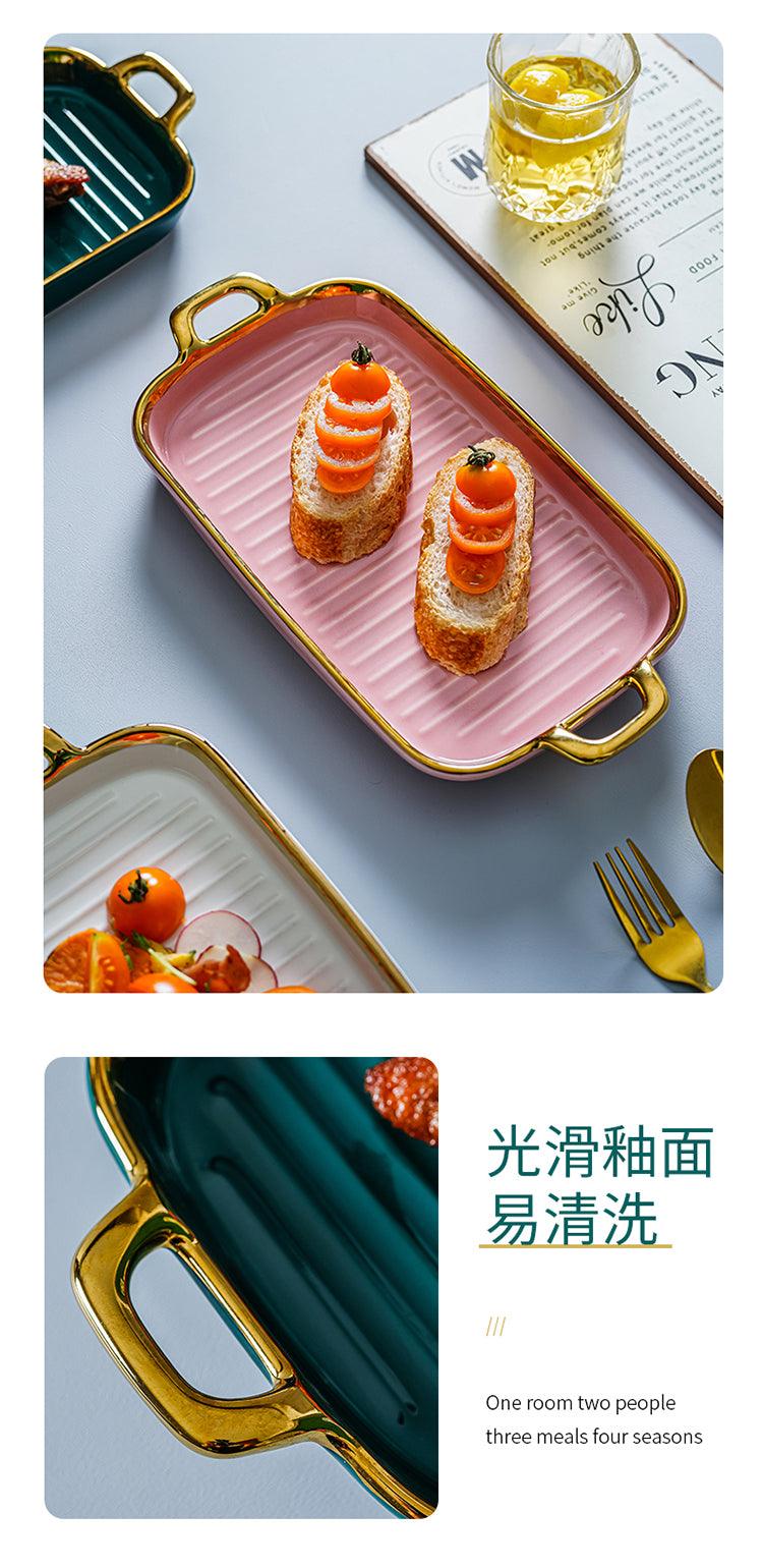 plates for snacks | GRILL CERAMIC PLATE