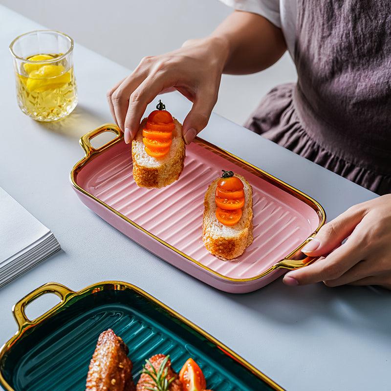 plates for snacks | GRILL CERAMIC PLATE