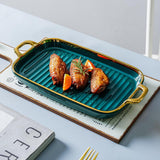 plates for snacks | GRILL CERAMIC PLATE