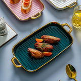 plates for snacks | GRILL CERAMIC PLATE