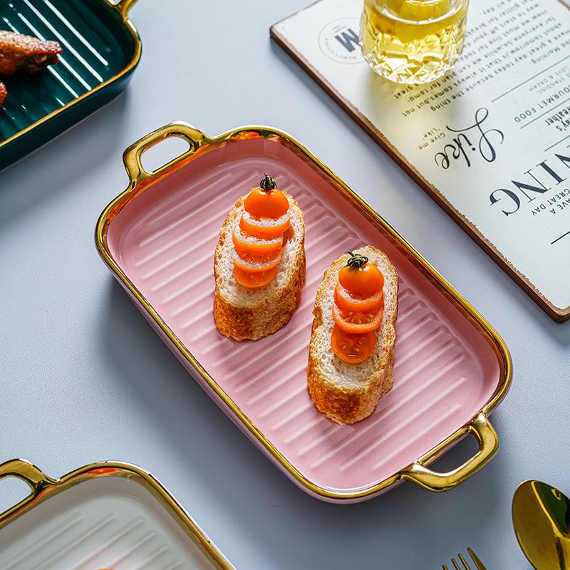 plates for snacks | GRILL CERAMIC PLATE