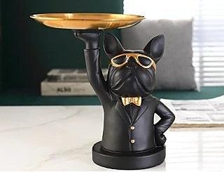 Cute Bulldog Statue Figurines - Decor By Amaira