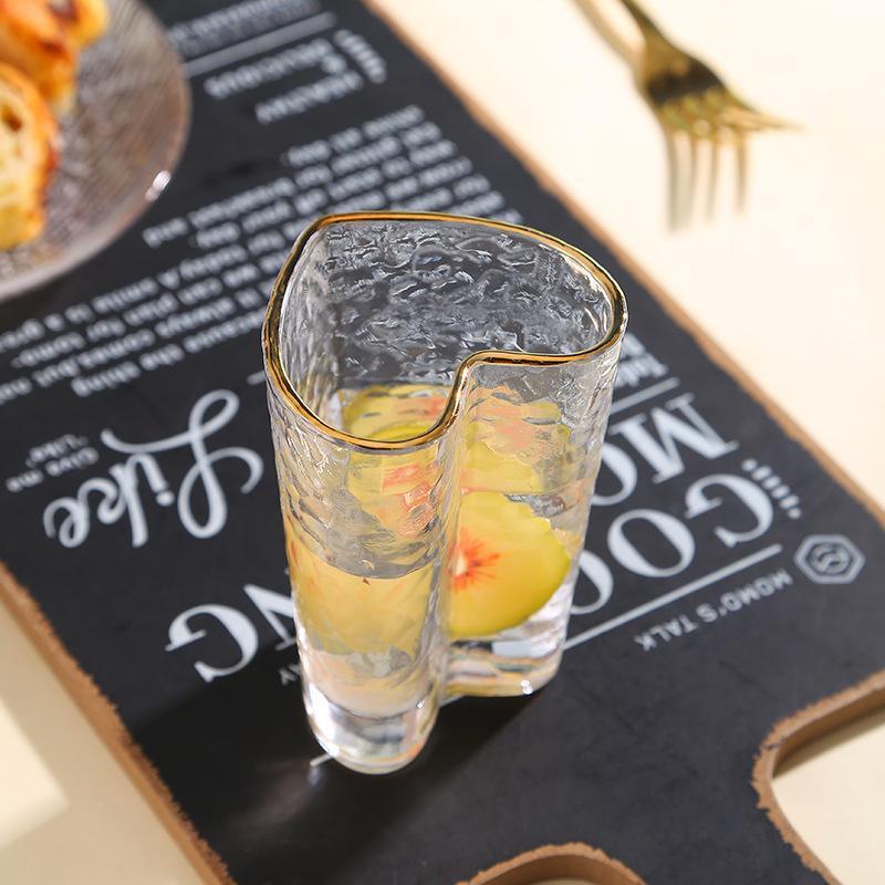 Cocktail Glass Set | Divine Glass With Gold Rim - Set Of 2