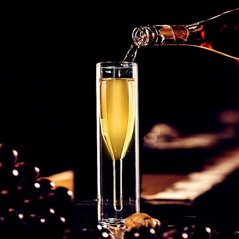 Bubble Flute Glass - Set of 2 - Smokey Cocktail