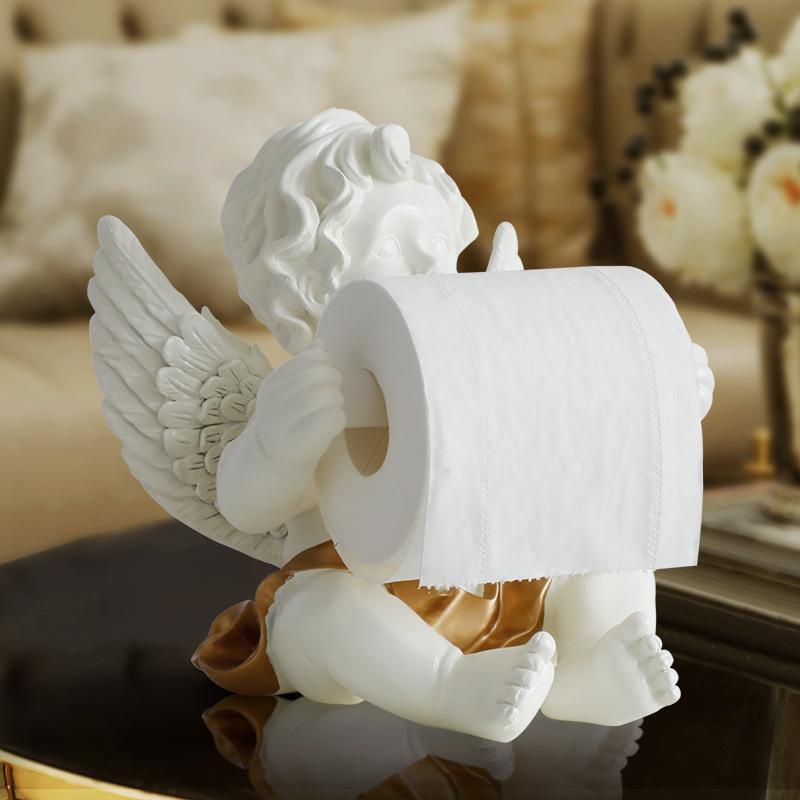 Angel Tissue Holder - Smokey Cocktail