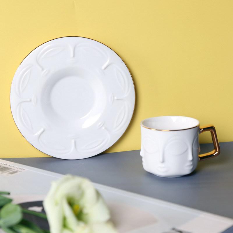 tea cup with saucer | BUDDHA CUP SAUCER - SET OF 2