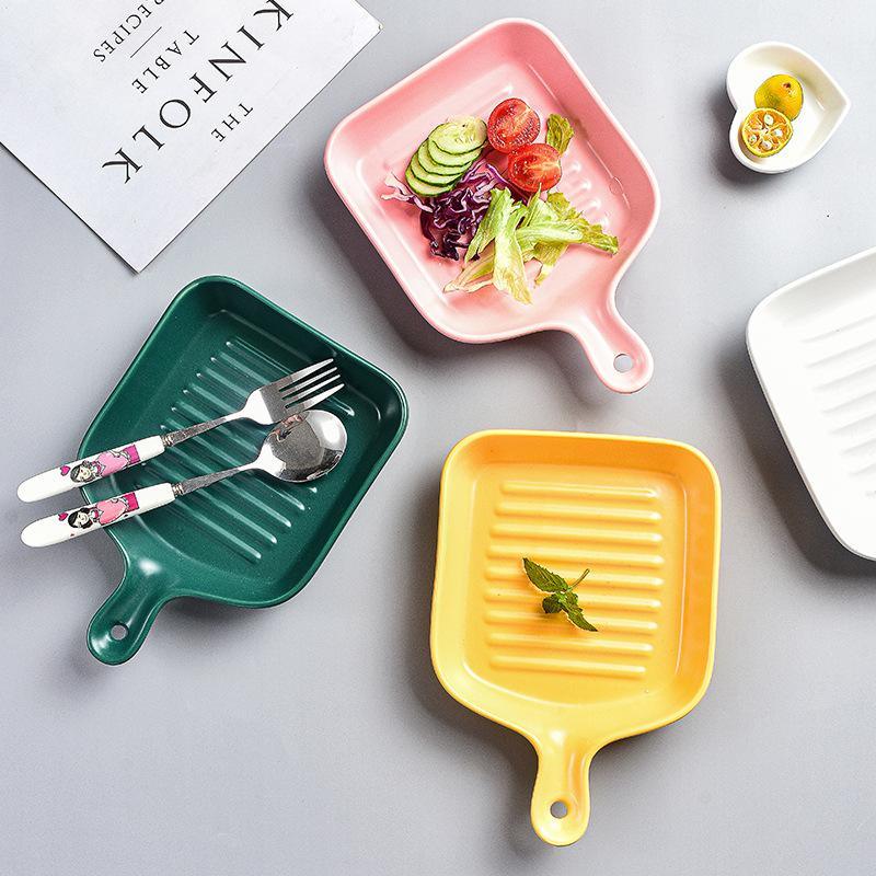 plate set | SKILLET HANDLE PLATE - SET OF 2