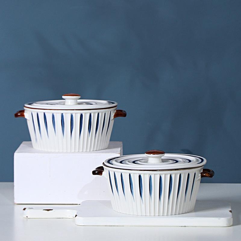 Leaf Ceramic Casserole - Smokey Cocktail