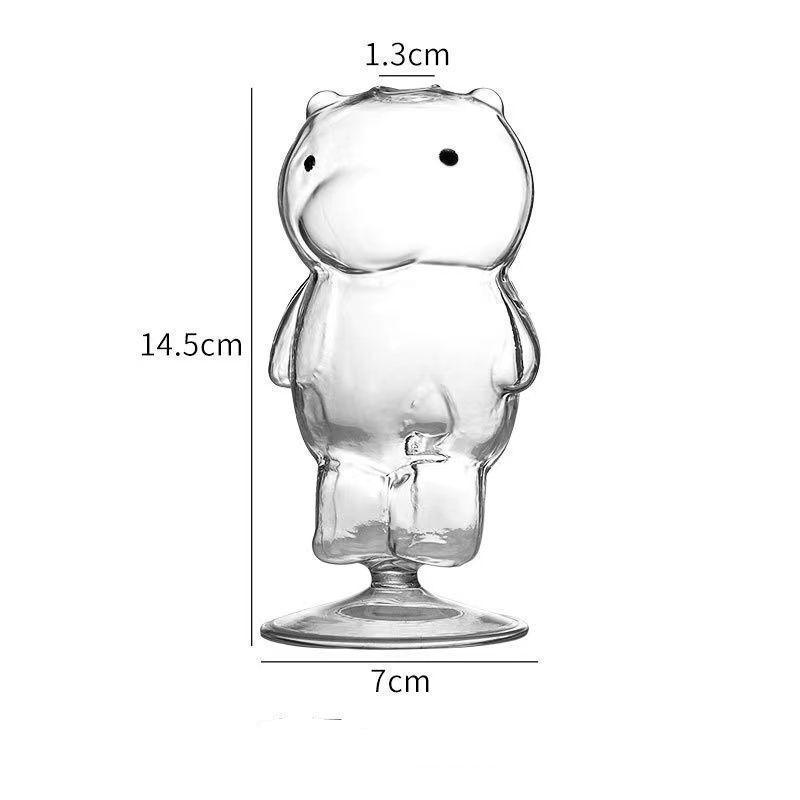 Cocktail Glass Set | Cute Bear Glass - Set Of 2