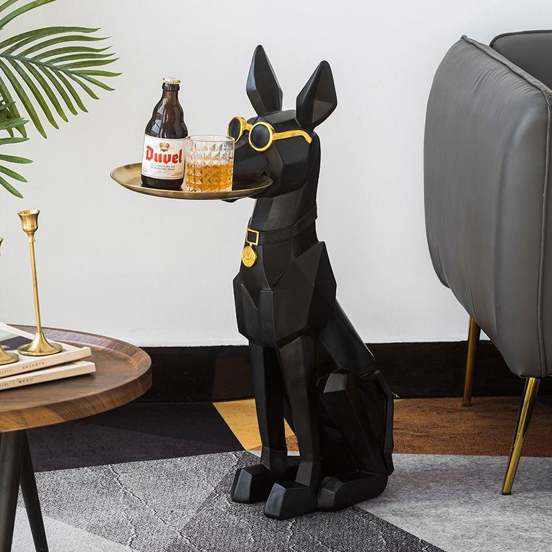 The Lean Dog Figurine With Tray - Smokey Cocktail