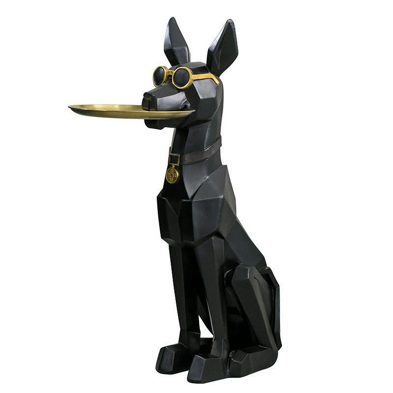 The Lean Dog Figurine With Tray - Smokey Cocktail