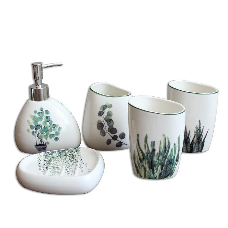 FLORAL BATHROOM SET - Smokey Cocktail