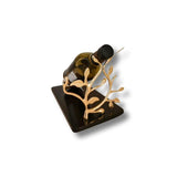 buy bar accessories online india | MARBLE BOTTLE HOLDER WITH METAL LEAF