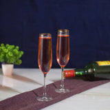 wine glass | STRIPE FLUTE GLASS - SET OF 2