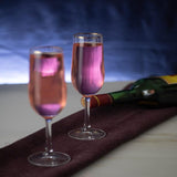 wine glass | STRIPE FLUTE GLASS - SET OF 2