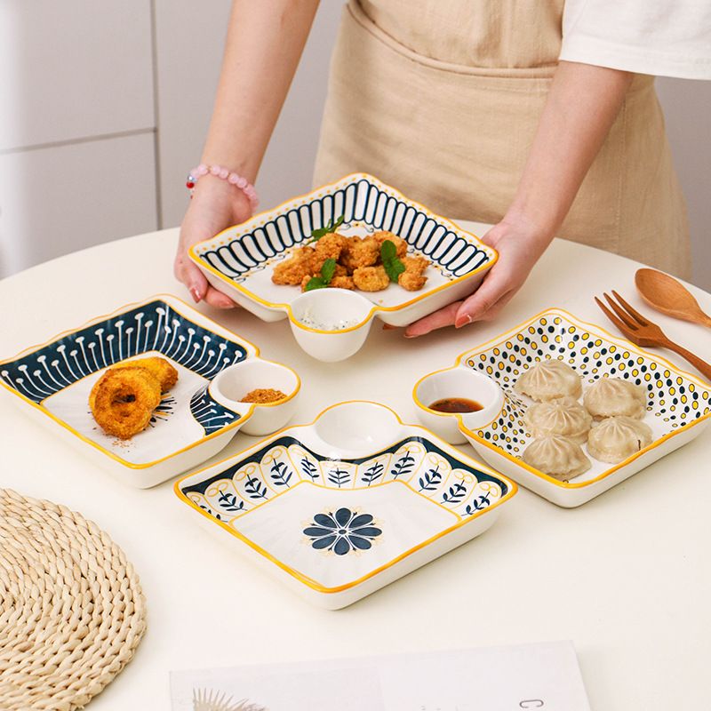 SUMMER QUIRKY PLATE - Set Of 4 - Smokey Cocktail