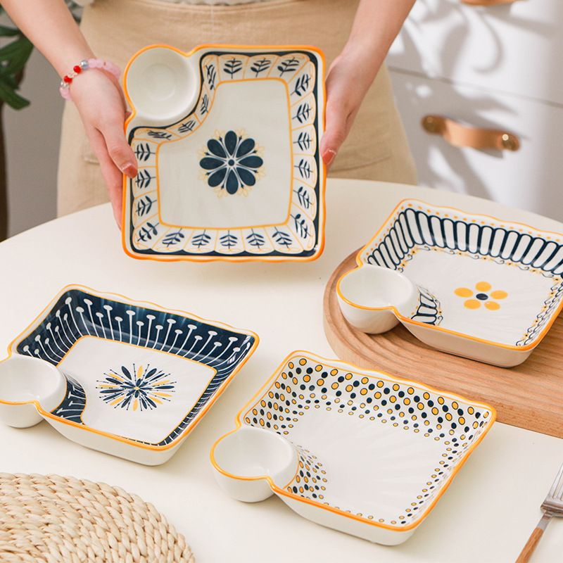 SUMMER QUIRKY PLATE - Set Of 4 - Smokey Cocktail