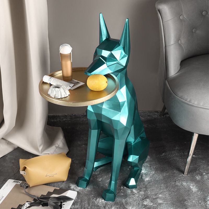 Abstract Dog Sculpture Table
