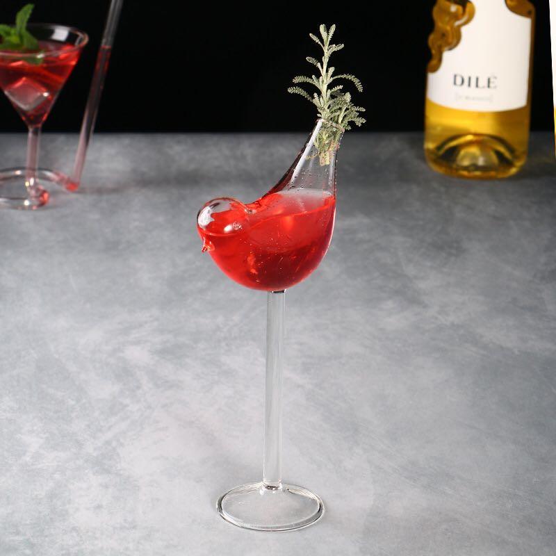 Bird Shape Cocktail Glass - Set of 2 - Smokey Cocktail