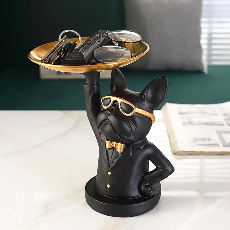 Cute Bulldog Statue Figurines - Decor By Amaira