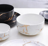 Rumbling Ceramic White Bowls - Smokey Cocktail