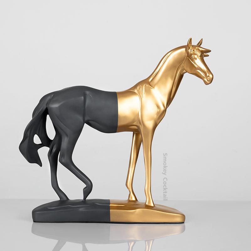 ROMAN HORSE SCULPTURE - Smokey Cocktail