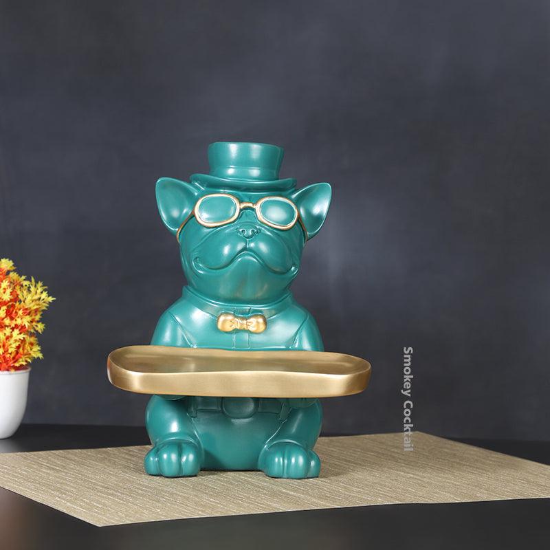 BULLDOG TRAY SCULPTURE - Smokey Cocktail
