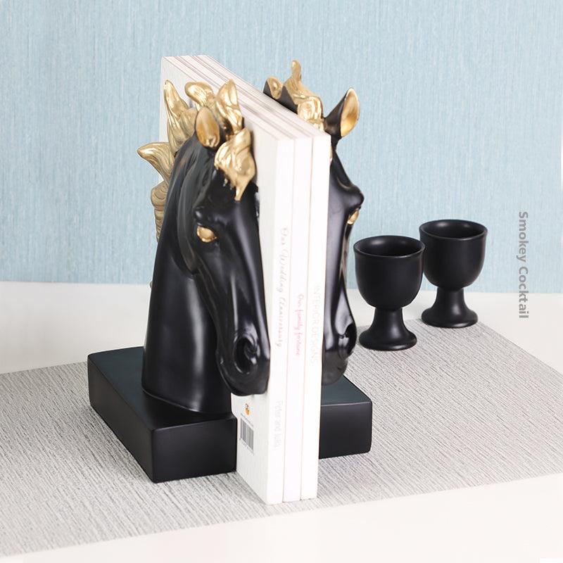 HORSE HEAD BOOKEND - Smokey Cocktail