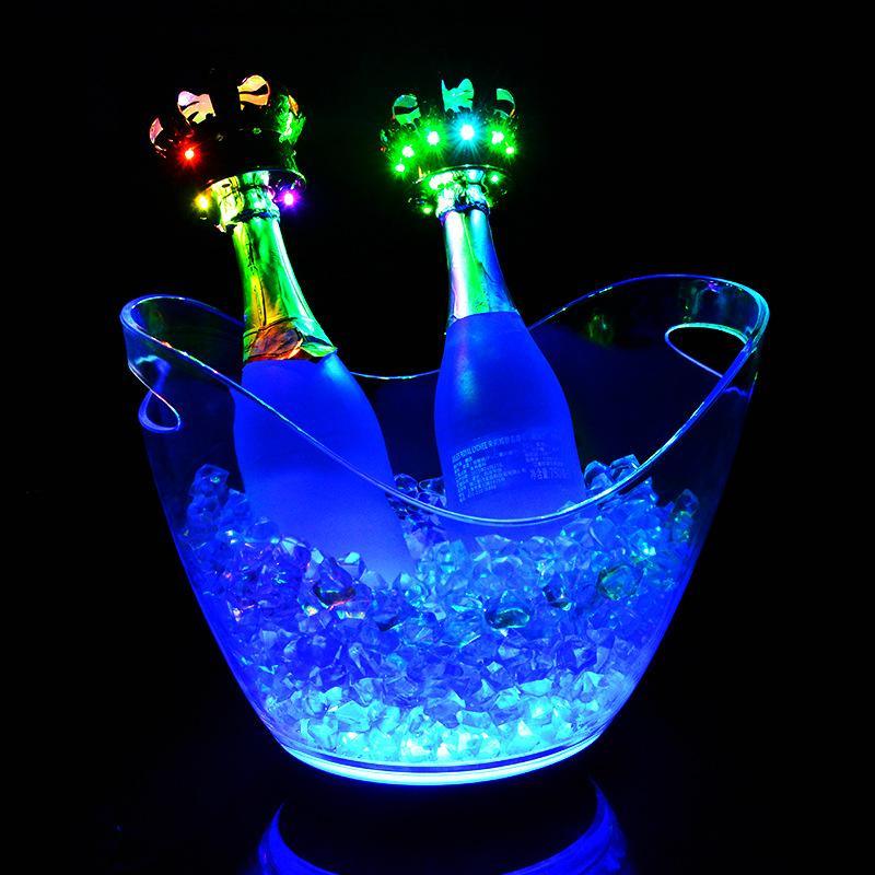 LED Ice Tub Bucket With Handle - Smokey Cocktail