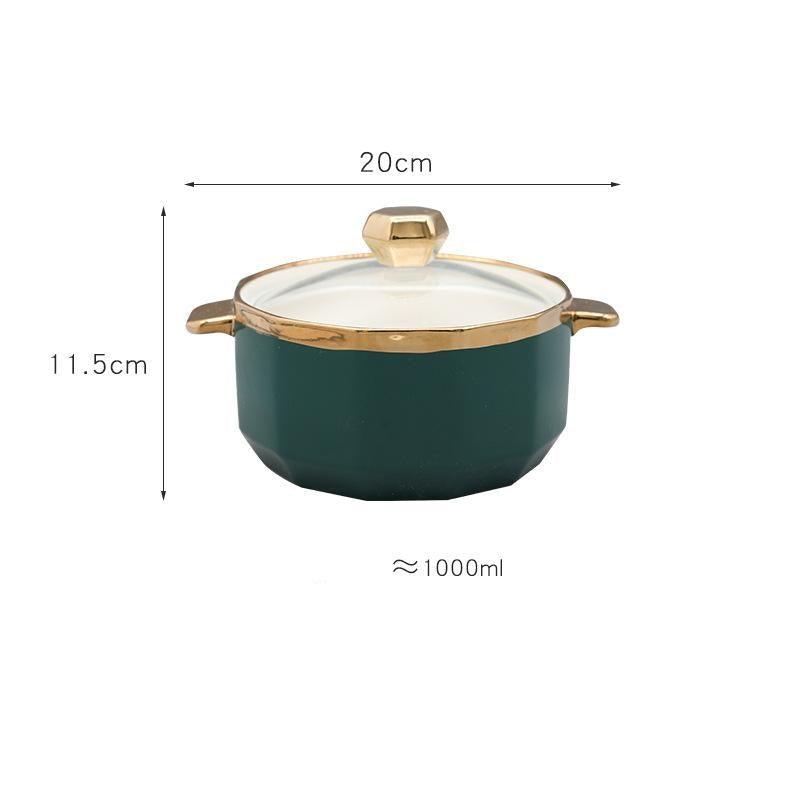 Ceramic Covered Dish - Smokey Cocktail