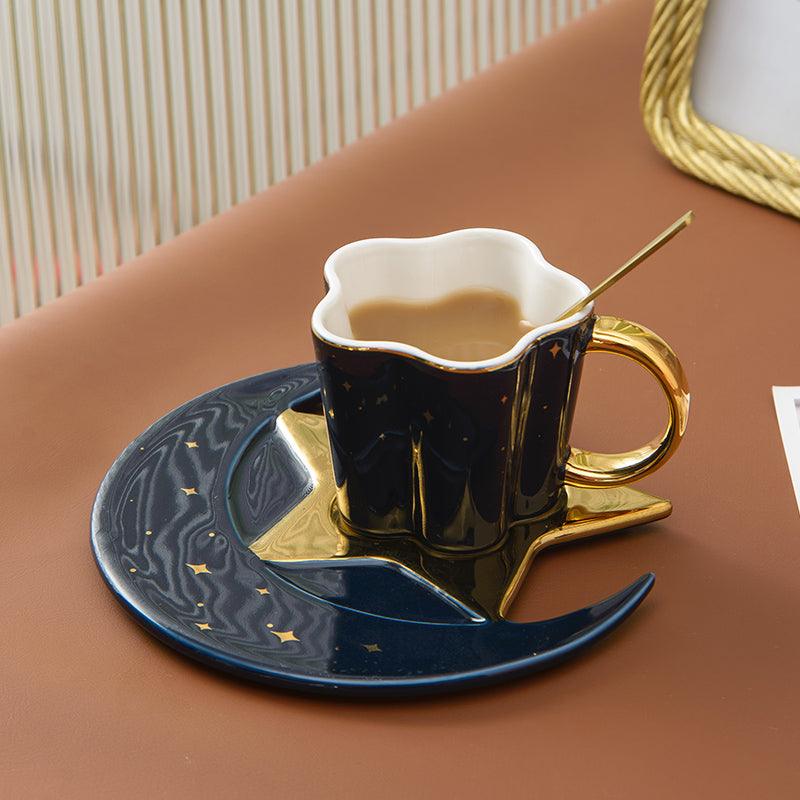 tea cup set | MOON & STAR TEA CUP & SAUCER -SET OF 2