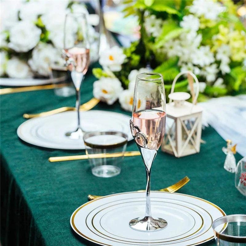 LOVE CHAMPAGNE FLUTE - SET OF 2 - Smokey Cocktail