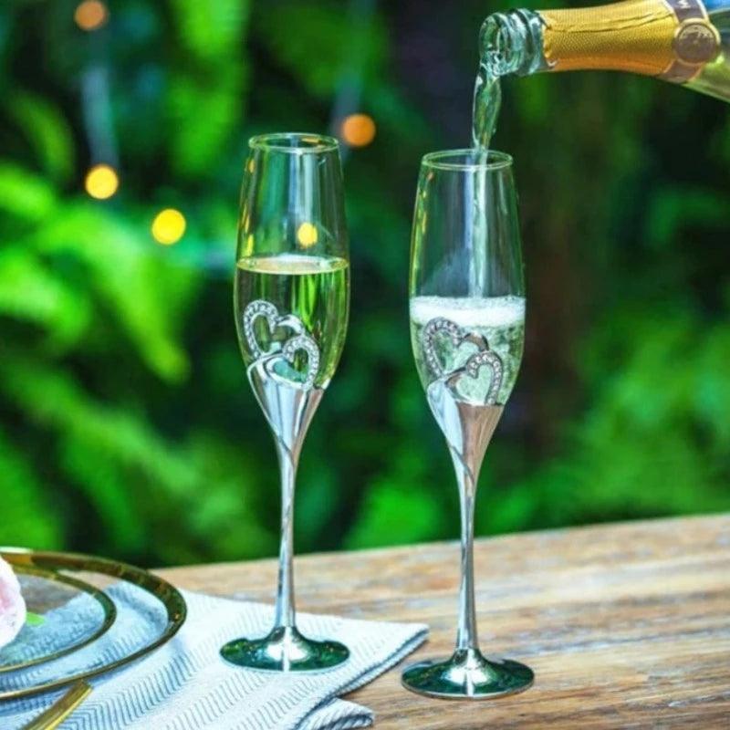 LOVE CHAMPAGNE FLUTE - SET OF 2 - Smokey Cocktail