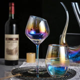 Slanting Pearl Wine Goblet - Set Of 2 - Smokey Cocktail